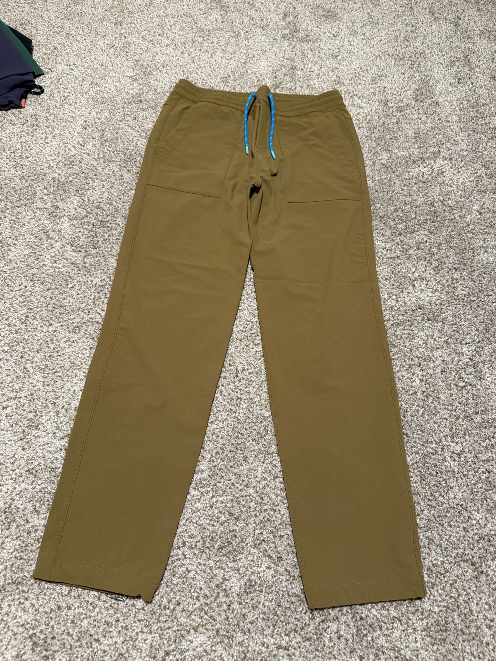 cotopaxi subo hiking pants - brownish olive with Blue Accents